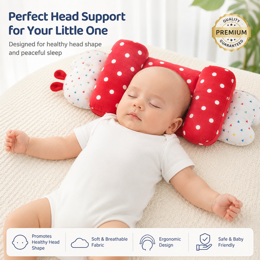 Baby Head Shaping Pillow – Ergonomic Support ( BUY ONE GET ONE FREE )