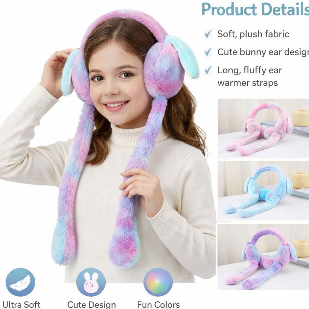 Ear Muff – Cute Bunny Plush Winter Ear Warmers