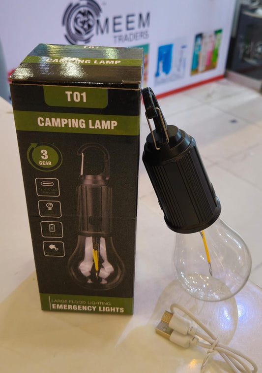 Rechargeable Camping Hanging Bulb | USB Rechargeable LED Emergency Light | 3 Brightness Modes