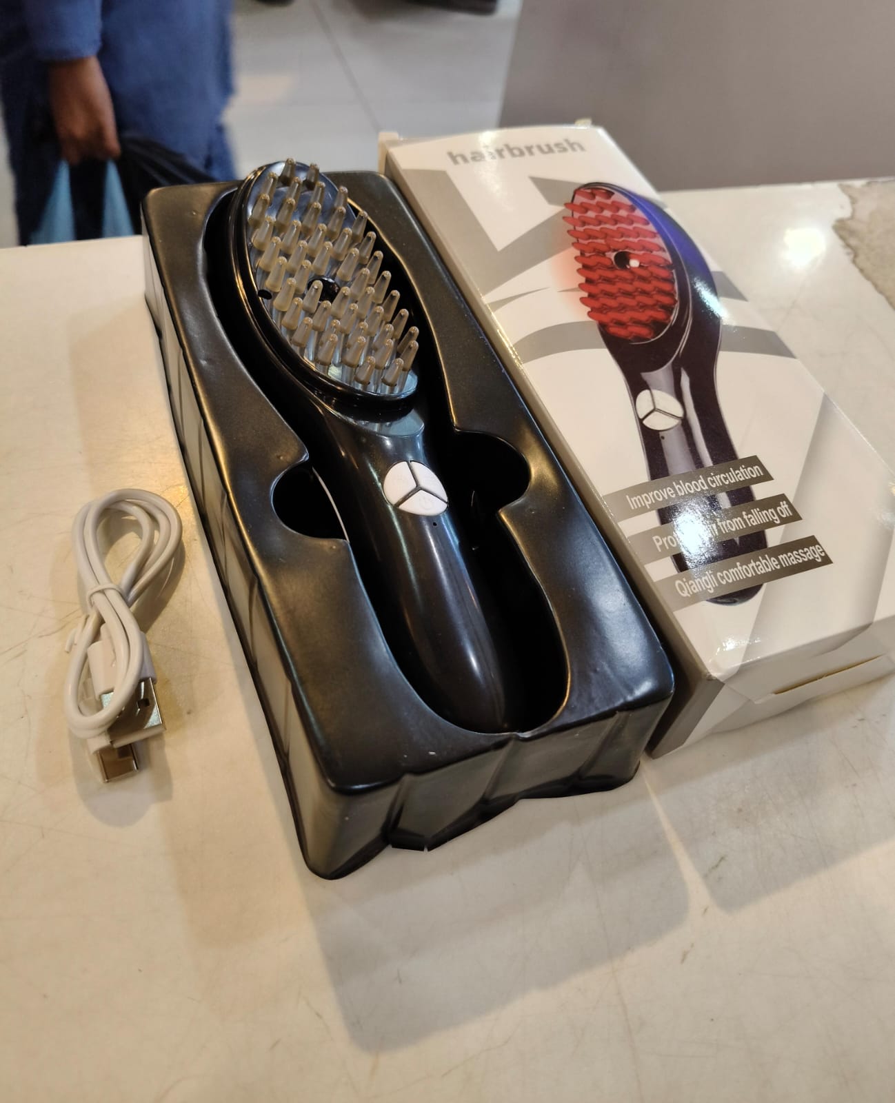 Hair Growth Brush with Steam & Vibration Massage