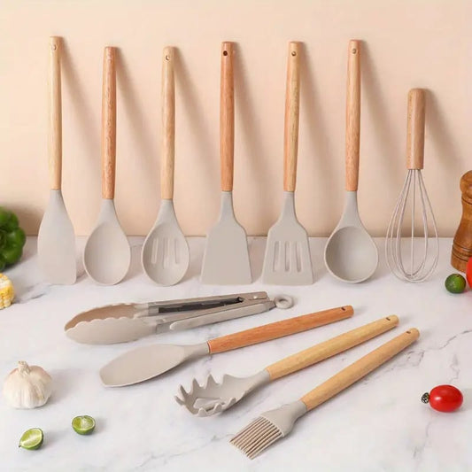 Silicone Spoon Set – 12 Pieces Premium Kitchen Utensil Set