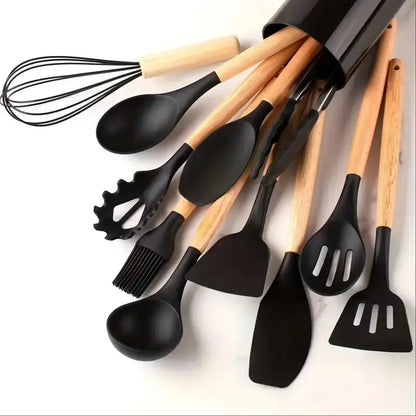 Silicone Spoon Set – 12 Pieces Premium Kitchen Utensil Set