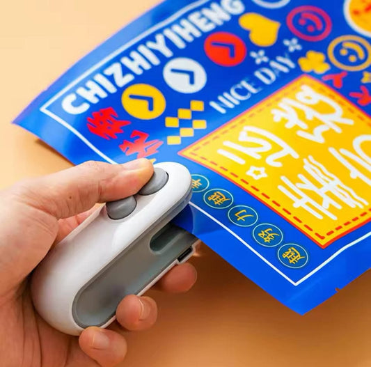 Rechargeable Mini Pocket Bag Sealer with Cutter | USB Portable Heat Sealing Machine Pakistan