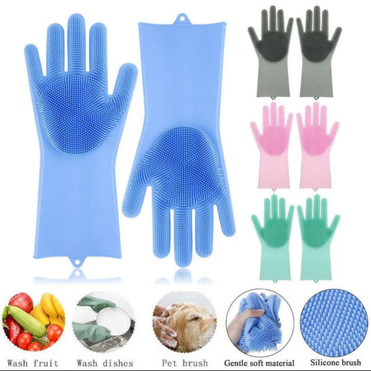 Silicone Washing Gloves – Magic Cleaning & Dishwashing Gloves
