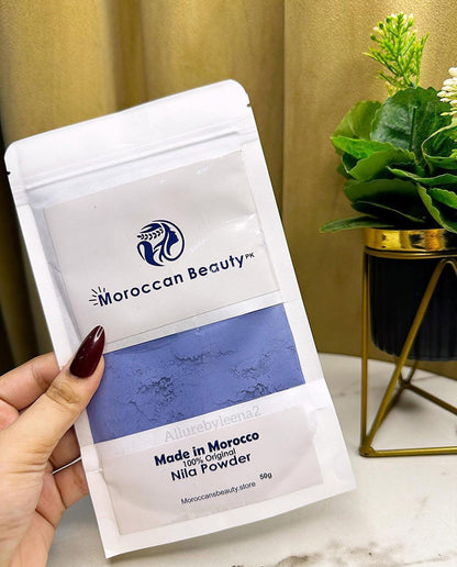 Moroccan Beauty Nila (Blue) Powder – 100% Original Moroccan Formula