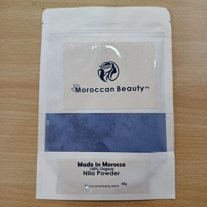Moroccan Beauty Nila (Blue) Powder – 100% Original Moroccan Formula