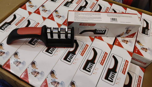 3-in-1 Professional Knife Sharpener – Kitchen Knives & Scissors Sharpening Tool